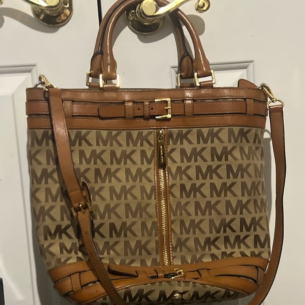 Michael Kors Bucket Bag with MK Monograms